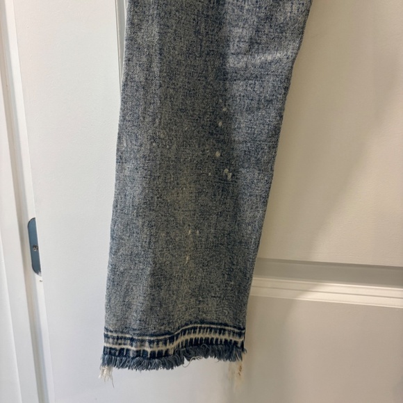 Abercrombie & Fitch Ultra High Rise Ankle Straight Acid Wash Distressed Jeans - Picture 11 of 13